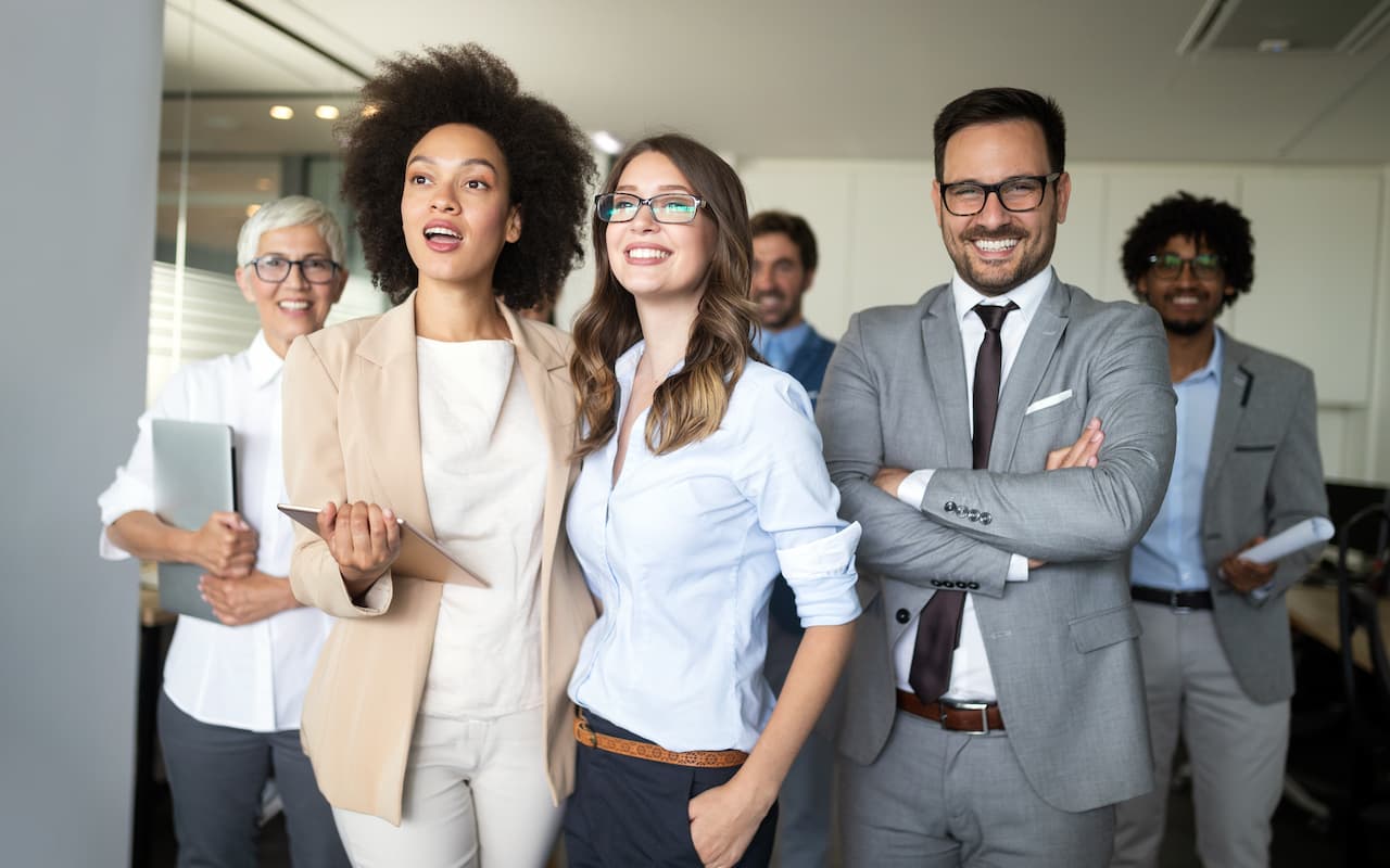 A group of sales professionals